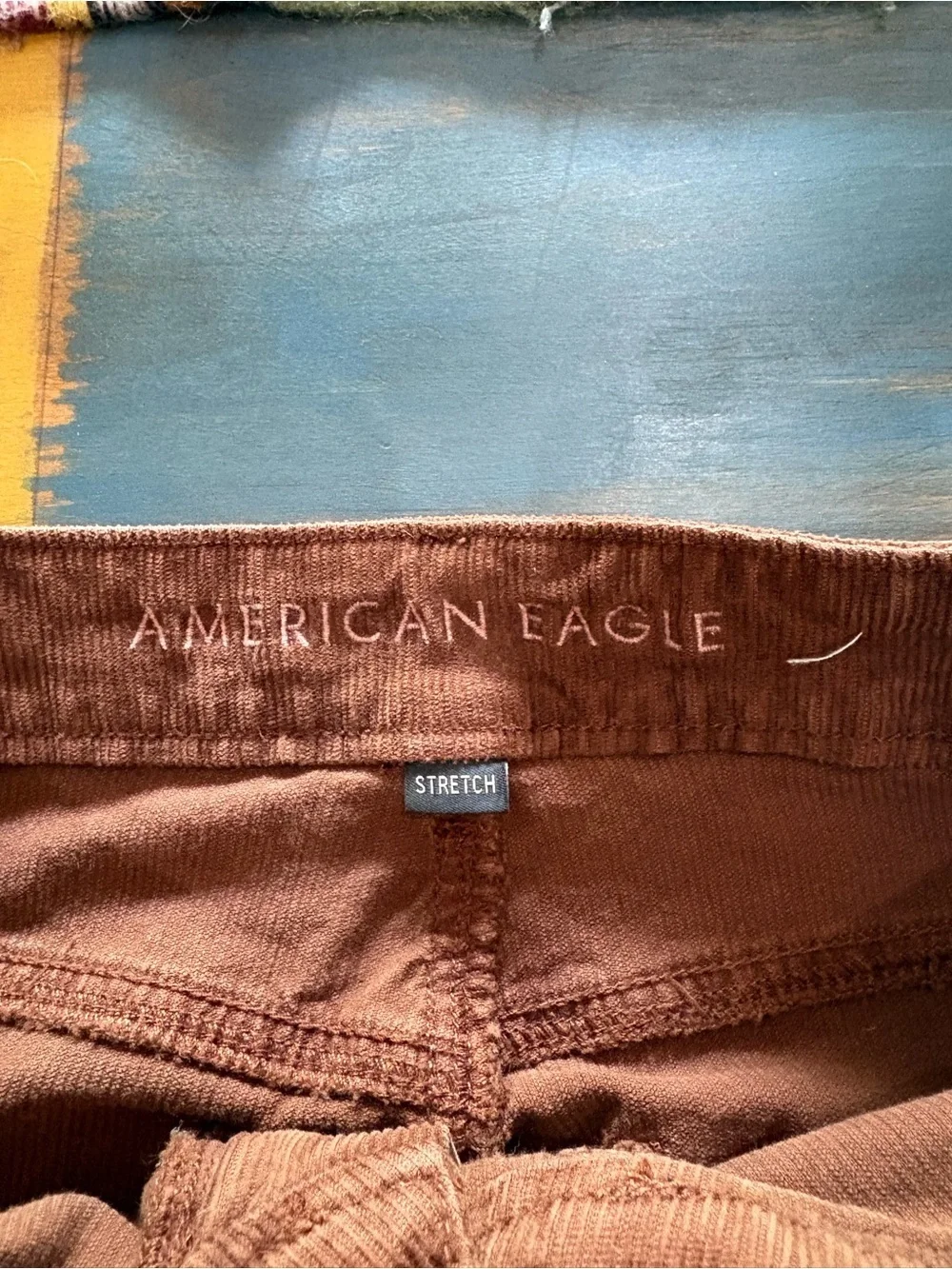 American Eagle Outfitters High-Rise Flare Corduroy Jeans - Brown